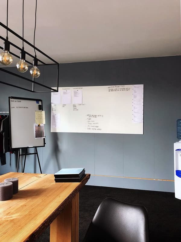 Whiteboard uden kant - 120x180 cm