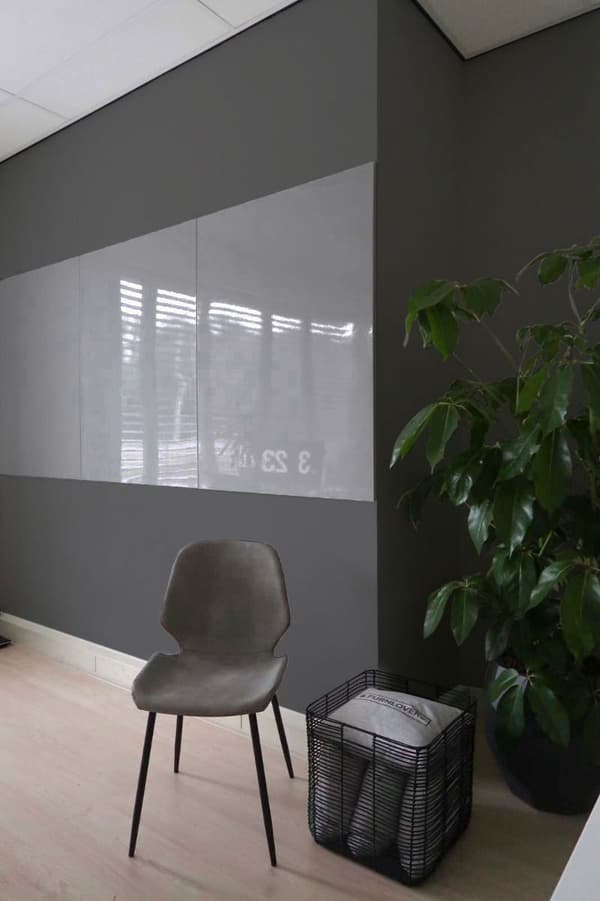 Whiteboard uden kant - 120x180 cm - Grå