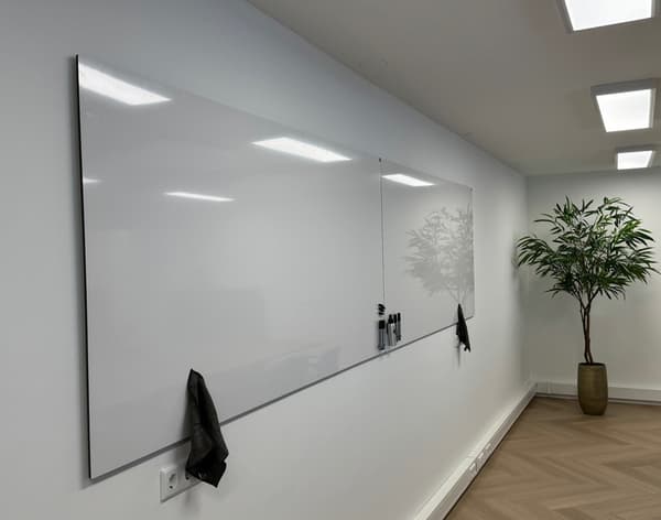 Emalje whiteboard uden kant - 100x150 cm