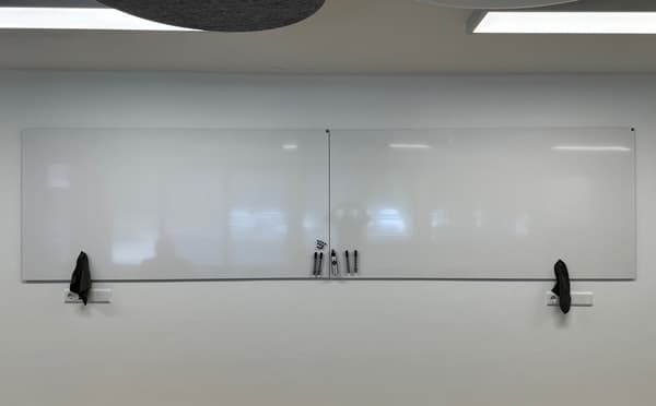 Emalje whiteboard uden kant - 100x150 cm