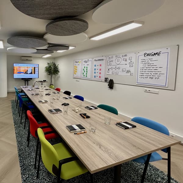 Emalje whiteboard uden kant - 100x100 cm