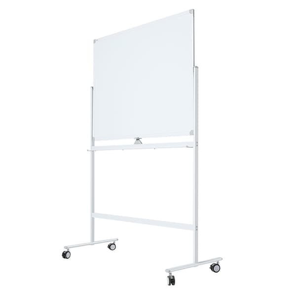 Mobil tavle 100x150 cm - Dobbeltsidet - Hvid