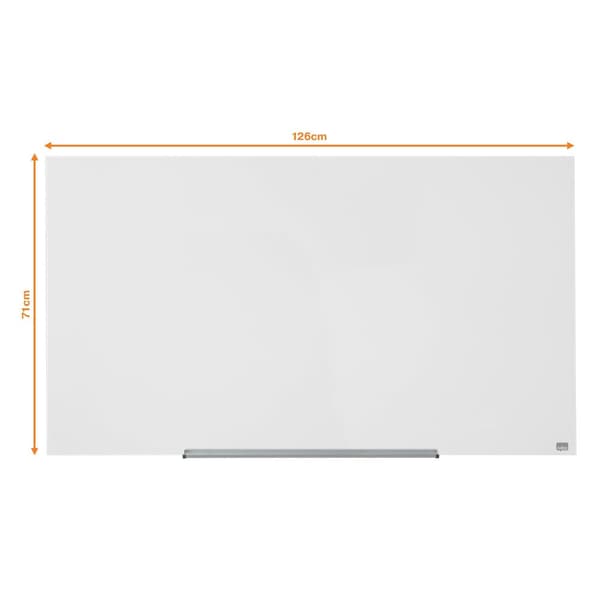 Glastavla NOBO 57' Widescreen vit