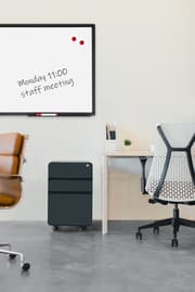 Whiteboard med sort ramme - Magnetisk - 60x90 cm