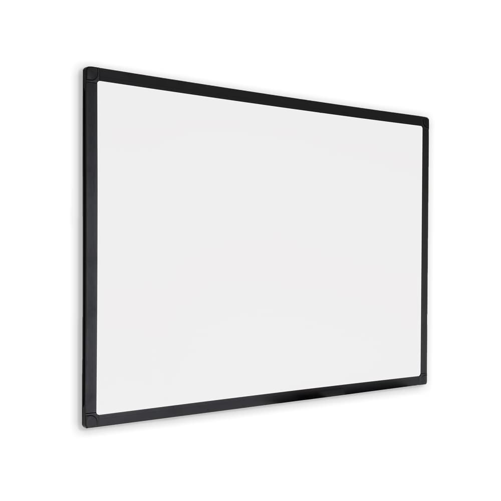Whiteboard med svart ram - Magnetisk - 90x120 cm