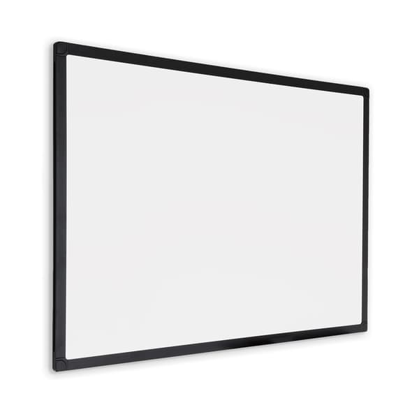 Whiteboard med sort ramme 100x150 cm - Magnetisk