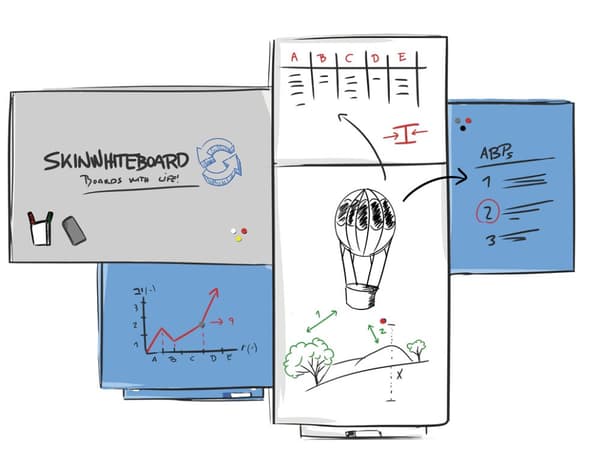 Skin Whiteboard 55x75 cm - Pink