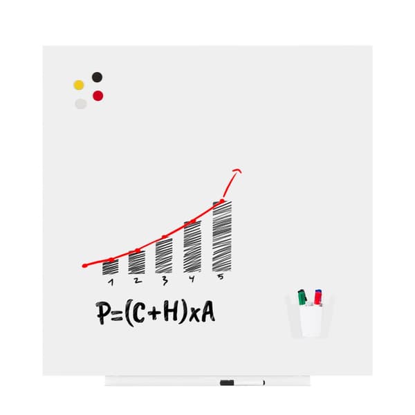 Skin Whiteboard 100x100 cm PRO - Polyester belægning
