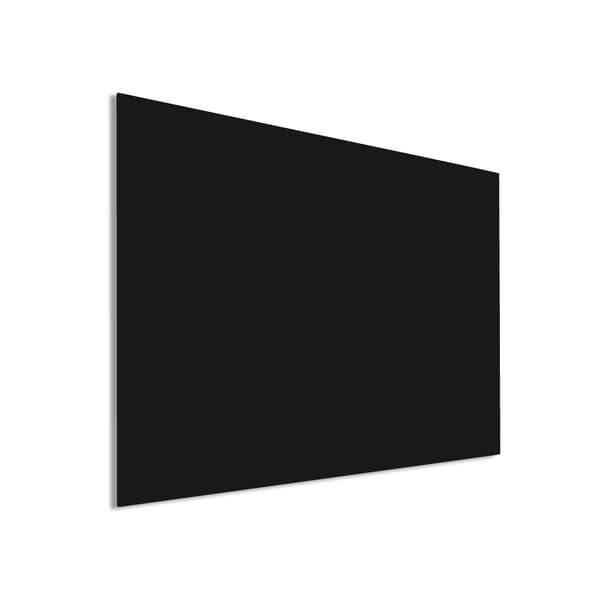 Premium glasplade med blindfastgørelse - 60x90 cm - Sort