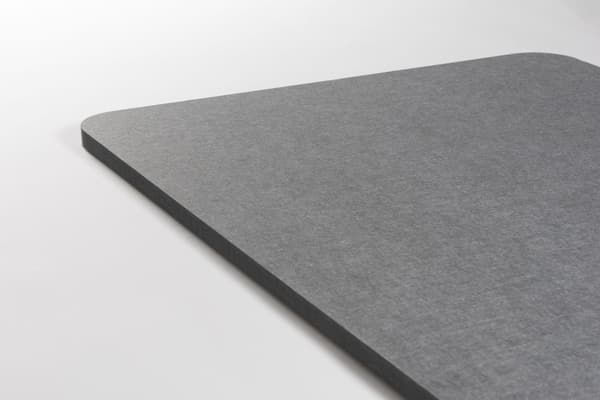 Akustinen kattopaneeli PET-huopa - 60x120 cm - Tummanharmaa