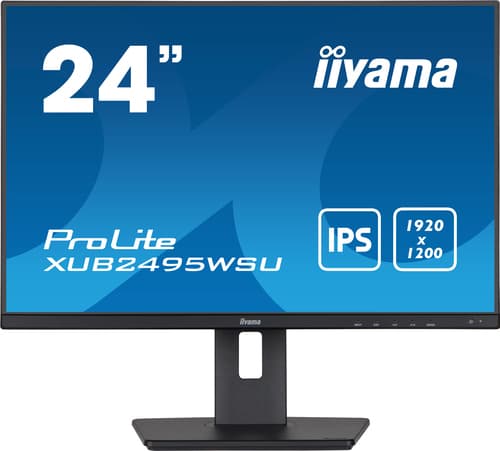 iiyama ProLite XUB2495WSU-B5 computer monitor 61.2 cm (24.1") 1920 x 1200 pixels WUXGA LCD Black musta