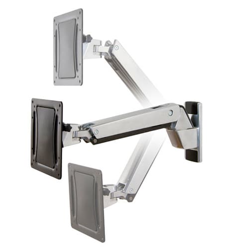 INTERACTIVE TV ARM WALLMOUNT/30-55IN 8-18KG MIS-E/F POLISHED Gjuten aluminium