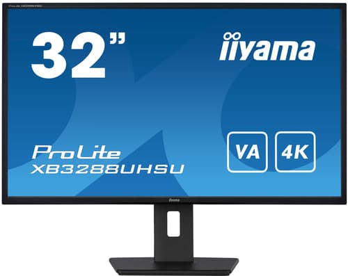 iiyama ProLite XB3288UHSU-B5 computer monitor 80 cm (31.5") 3840 x 2160 pixels 4K Ultra HD LCD Black Svart