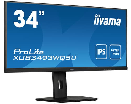 iiyama ProLite XUB3493WQSU-B5 computer monitor 86.4 cm (34") 3440 x 1440 pixels UltraWide Quad HD LED Black Sort