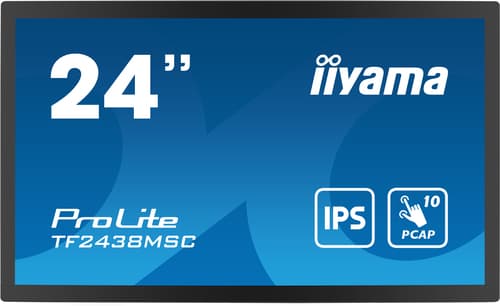 Iiyama Touch LED-Display ProLite TF2438MSC-B1 - 61 cm (24") - 1920 x 1080 Full HD Svart