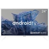 24', HD, Google Android TV, White, 1366x768, 60 Hz, Sound by JVC, 2x5W, 21 kWh/1000h , BT5, HDMI ports 3, 24 months