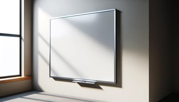 Whiteboard Premium 90 x 120 cm - Emalje - Magnetisk
