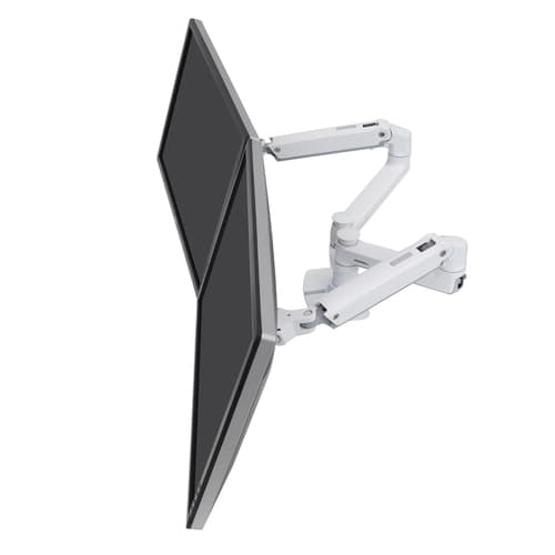 LX DUAL SIDE-BY-SIDE ARM WHITE/27IN 18.1KG LIFT 33 MIS-D 10Y WA