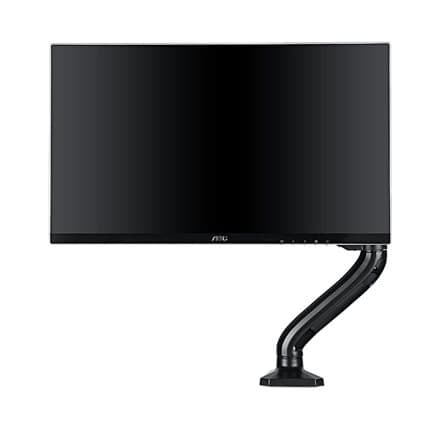 AOC MONITOR ARM, SINGLE, 13-27"", MAX 9 KG, VESA 100x100 or 75x75 | 5years