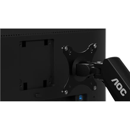 AOC MONITOR ARM, SINGLE, 13-27"", MAX 9 KG, VESA 100x100 or 75x75 | 5years musta