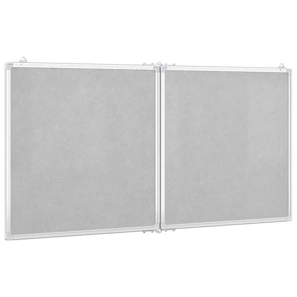 vidaXL Magnetisk tavle sammenleggbar 120x60x1,7 cm aluminium