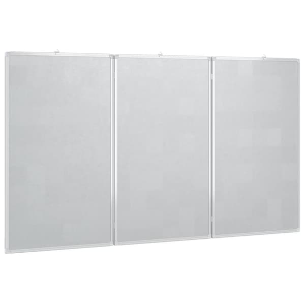 vidaXL magnetisk whiteboard 150x80x1,7 cm foldbart aluminium