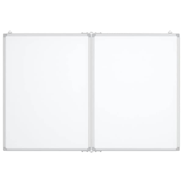 vidaXL Magnetisk tavle sammenleggbar 120x100x1,7 cm aluminium