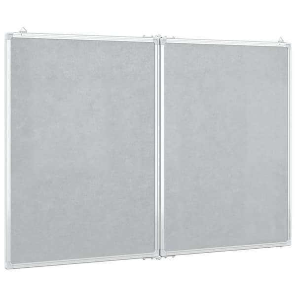 vidaXL Magnetisk tavle sammenleggbar 120x100x1,7 cm aluminium