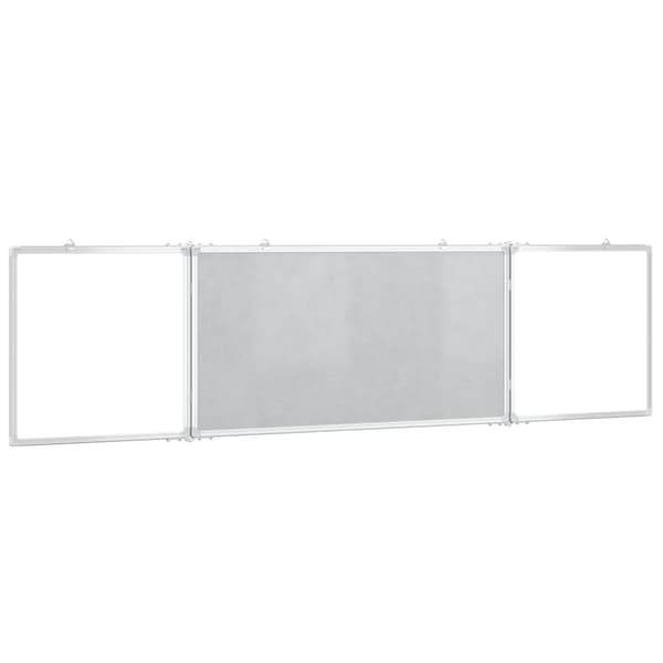 vidaXL Magneettinen taitettava tussitaulu 200x50x1,7 cm cm alumiini