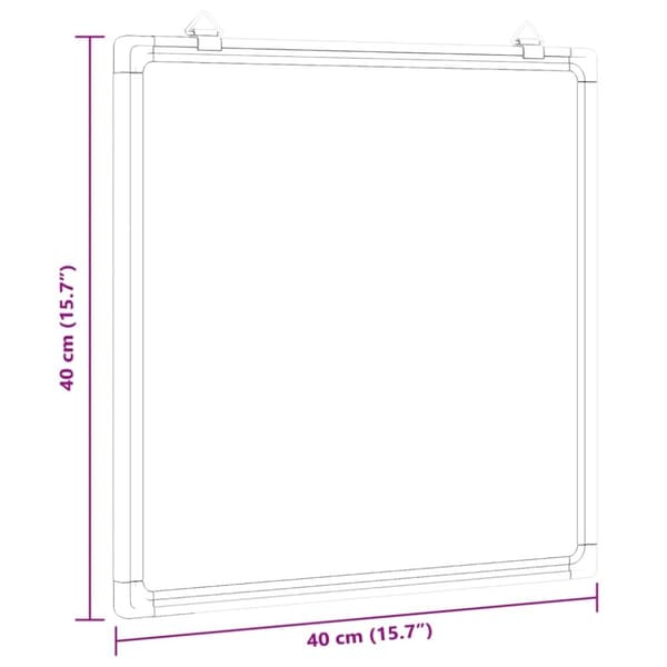 vidaXL Magneettinen tussitaulu 40x40x1,7 cm alumiini