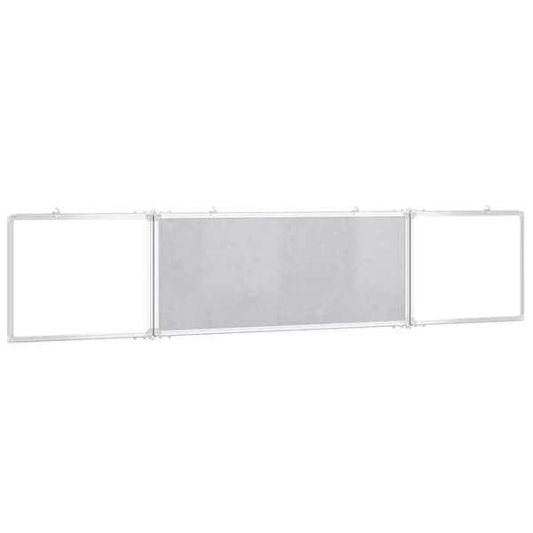 vidaXL Magneettinen taitettava tussitaulu 200x40x1,7 cm cm alumiini