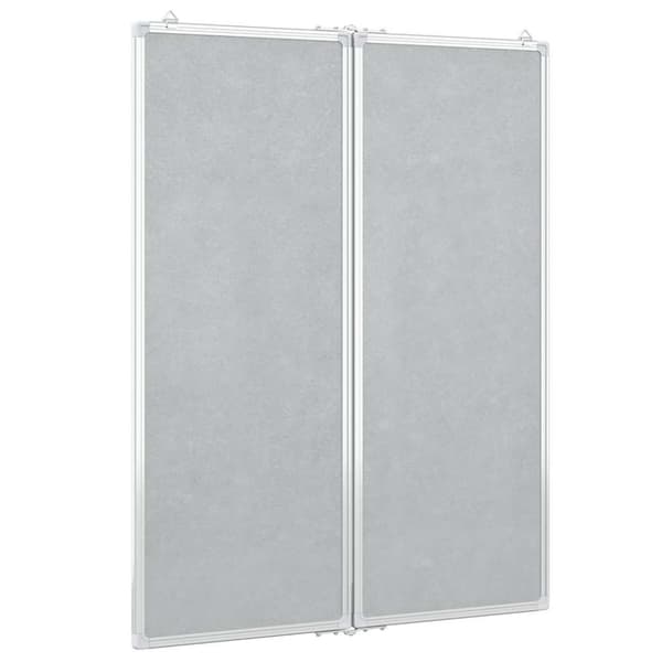 vidaXL magnetisk whiteboard 80x100x1,7 cm foldbart aluminium