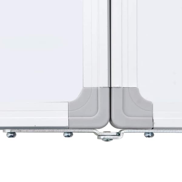 vidaXL Magnetisk tavle sammenleggbar 80x100x1,7 cm aluminium