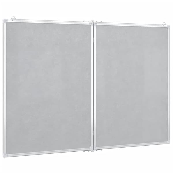 vidaXL magnetisk whiteboard 120x80x1,7 cm foldbart aluminium