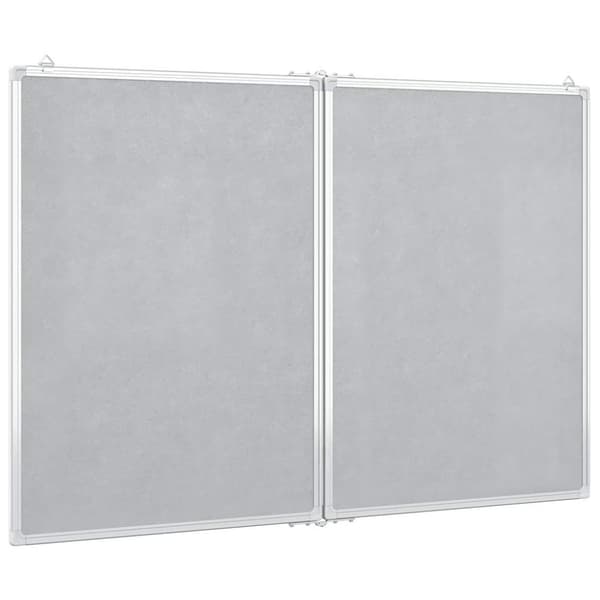 vidaXL Magnetisk tavle sammenleggbar 120x80x1,7 cm aluminium