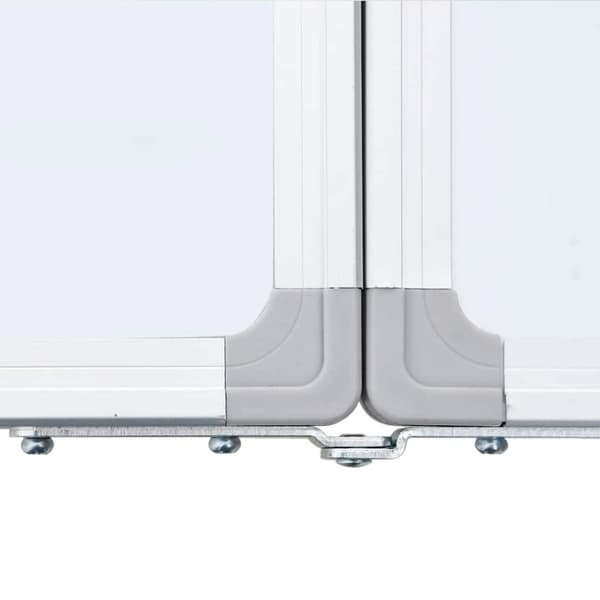 vidaXL magnetisk whiteboard 160x60x1,7 cm foldbart aluminium