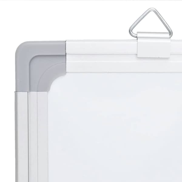 vidaXL Magnetisk whiteboard hopfällbar 160x40x1,7 cm aluminium