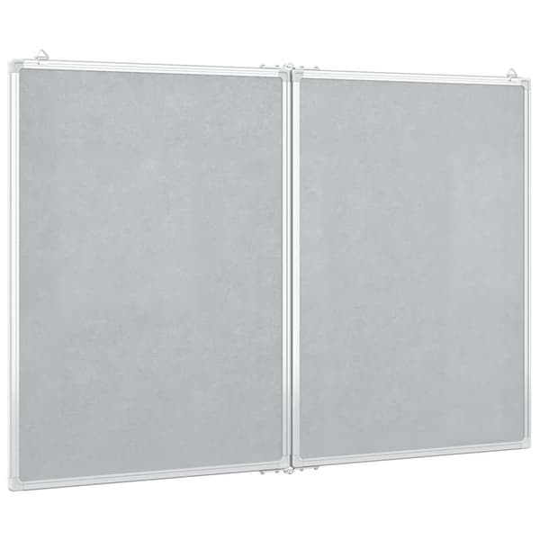 vidaXL Magnetisk tavle sammenleggbar 100x80x1,7 cm aluminium