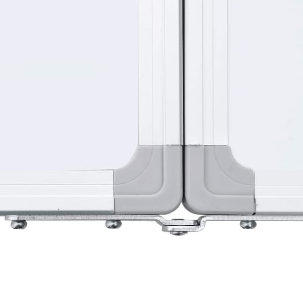 vidaXL Magnetisk tavle sammenleggbar 100x80x1,7 cm aluminium