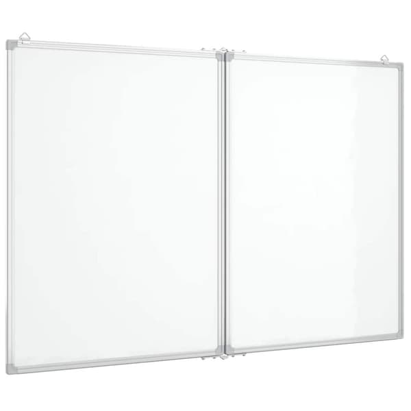 vidaXL Magnetisk tavle sammenleggbar 100x80x1,7 cm aluminium