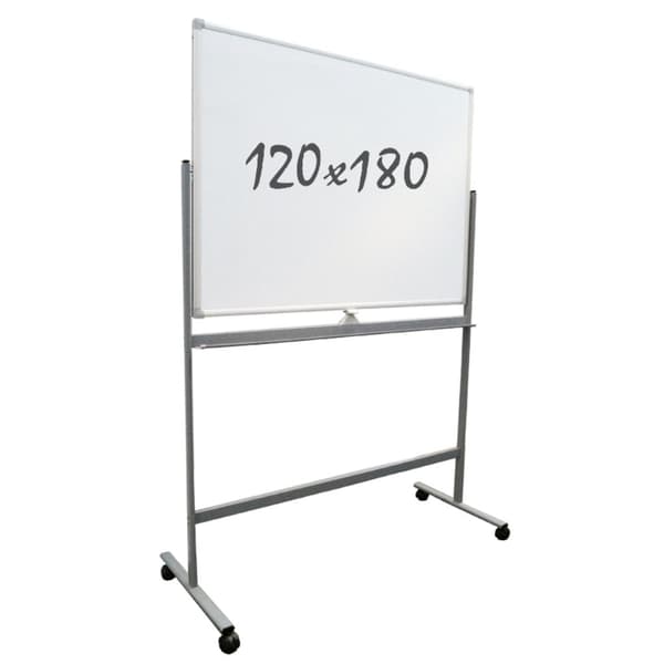 Mobil whiteboard - Dobbeltsidet - Magnetisk - 120x180 cm