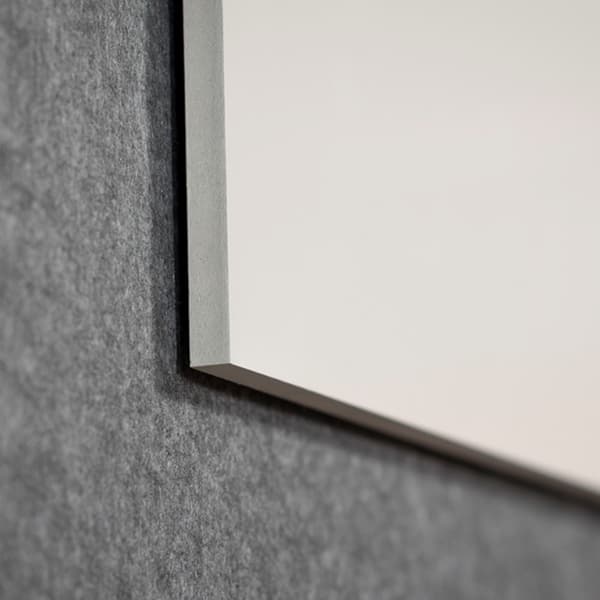 Smit Visual Design rammeløs whiteboard emalje - Lige - 98x148 cm
