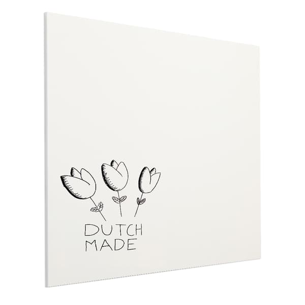 Smit Visual Design rammeløs whiteboard emalje - Lige - 98x148 cm