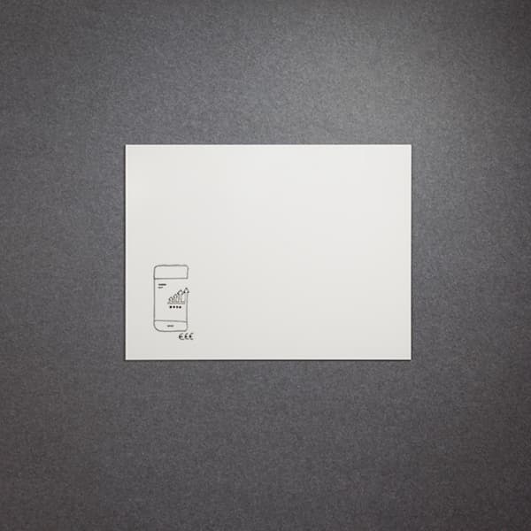 Smit Visual Design rammeløs whiteboard emalje - Lige - 78x108 cm