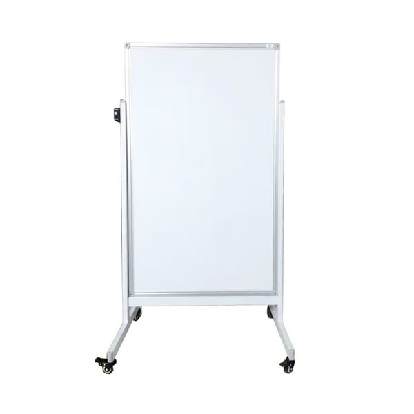 Whiteboard 66x110 cm Mobil - Dobbeltsidet - Hvid ramme