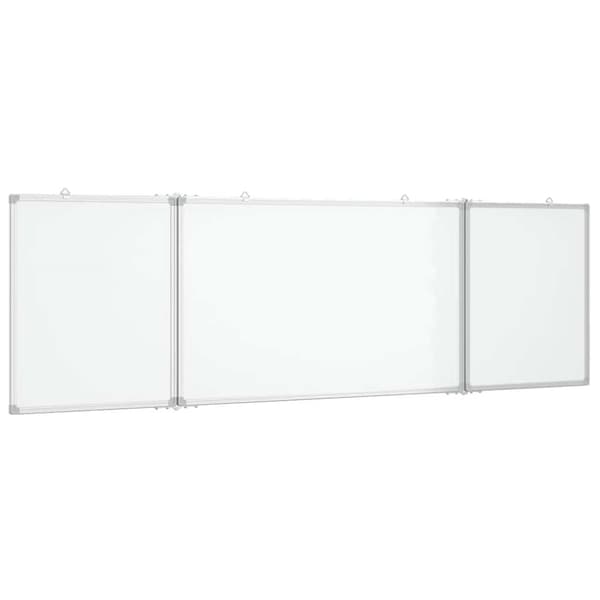 Magnetisk whiteboard hopfällbar 160x50x1,7 cm aluminium
