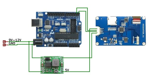 Nextion Intelligent 7,0" 800x480-skærm NX8048P070-011R-Y resistivt berøringspanel og -kabinet