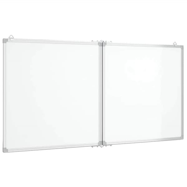 Magnetisk whiteboard hopfällbar 120x60x1,7 cm aluminium