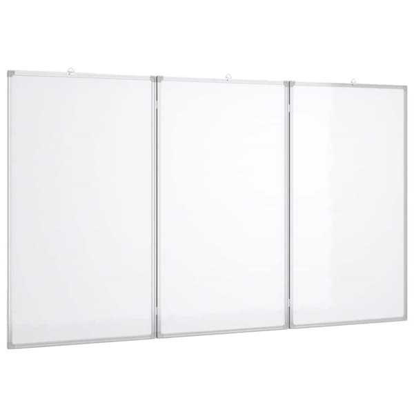 Magnetisk whiteboard hopfällbar 180x100x1,7 cm aluminium