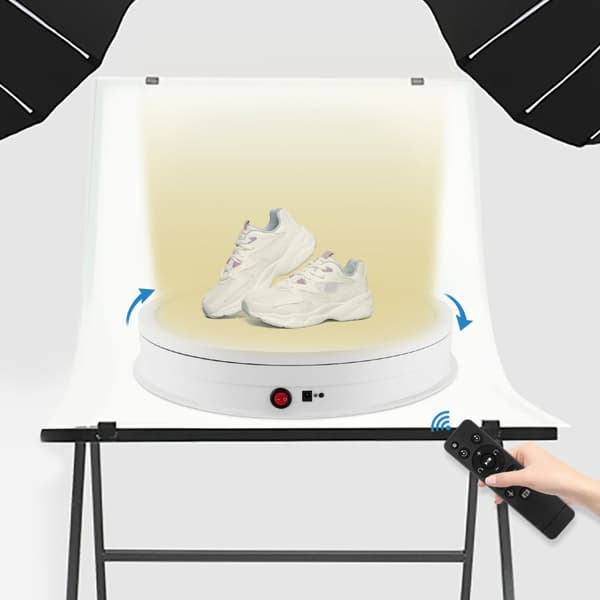LED Display Stativ, 360° Rotation, Justerbar Lysstyrke